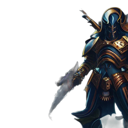 sword, weapon, concept art, fantasy art, 3d render, comic book art, dark, blue transparent PNG cut-out