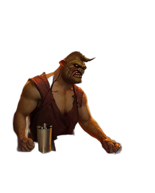 creature, animal, staff, weapon transparent PNG cut-out