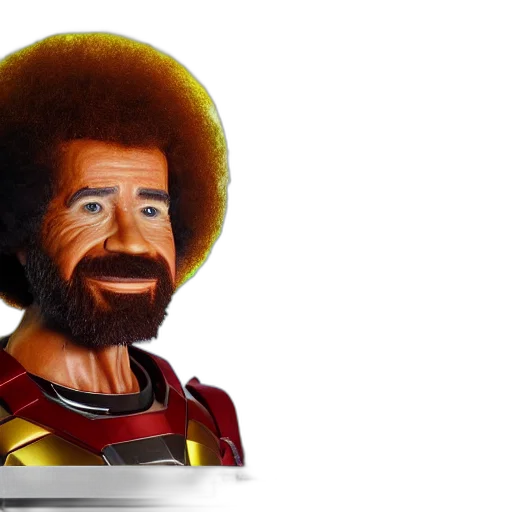 robot, hair, 3d render, cartoon transparent PNG cut-out