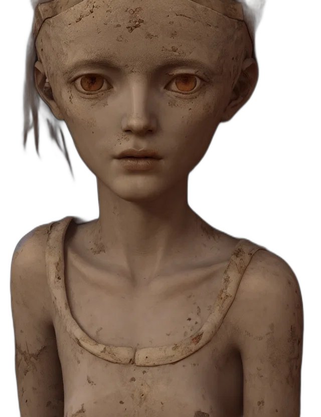 face, creature, mask, jewelry, concept art, fantasy art, 3d render, photorealistic transparent PNG cut-out
