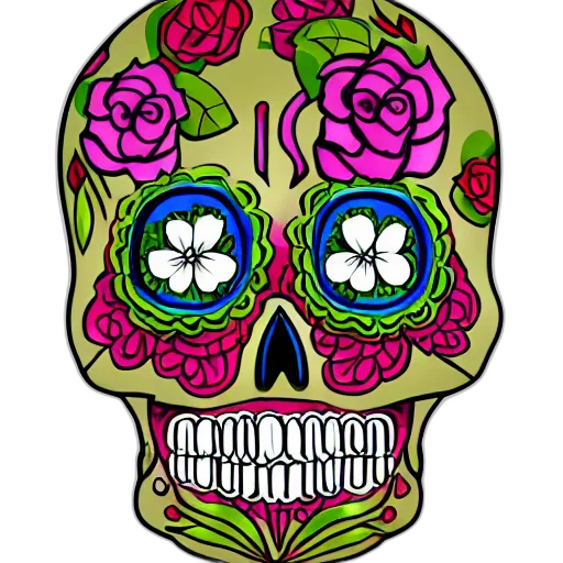 mask, face, flower, pixel art transparent PNG cut-out