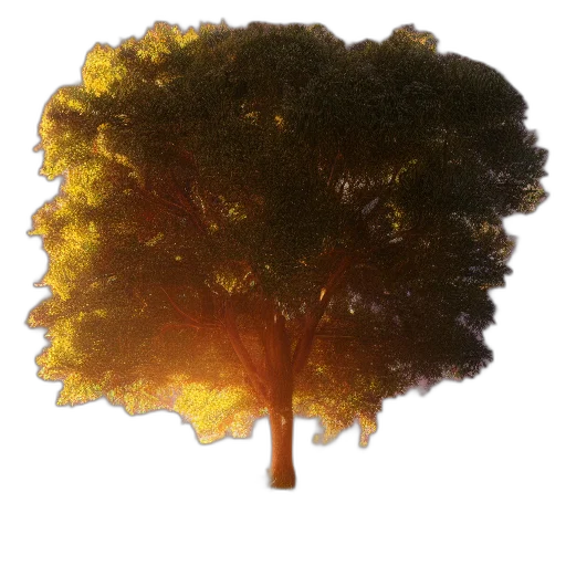 tree, crown, staff, hair, 3d render, photorealistic, concept art, pixel art transparent PNG cut-out