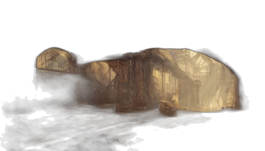 concept art, 3d render, photorealistic, fantasy art, fog, snow, rain, underwater transparent PNG cut-out