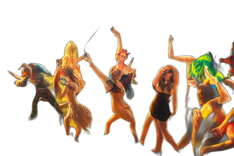 staff, concept art, fantasy art, comic book art, 3d render, fire, golden, party transparent PNG cut-out