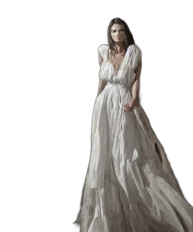 dress, jewelry, photorealistic, concept art transparent PNG cut-out