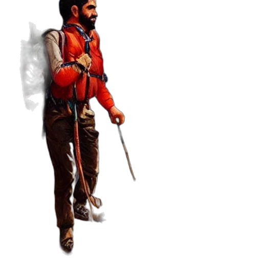 staff, sword, jacket, weapon transparent PNG cut-out