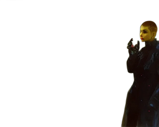 mask, jacket, staff, concept art transparent PNG cut-out