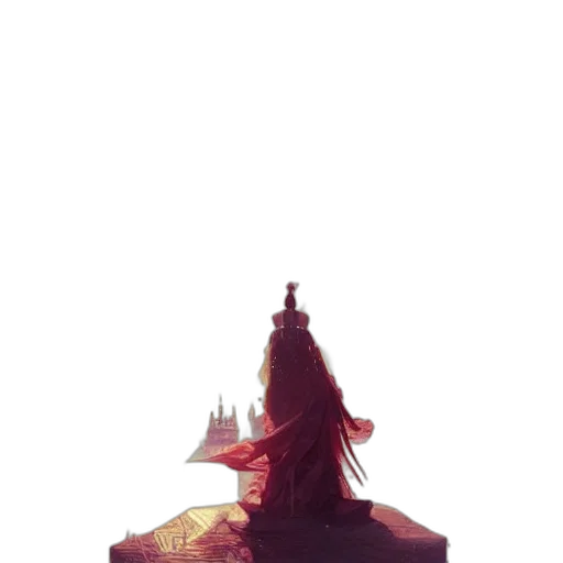 dress, crown, sword, dragon, concept art, fantasy art, pixel art, watercolor transparent PNG cut-out