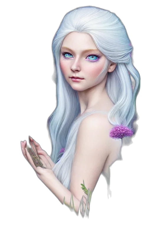 face, jewelry, dress, flower transparent PNG cut-out