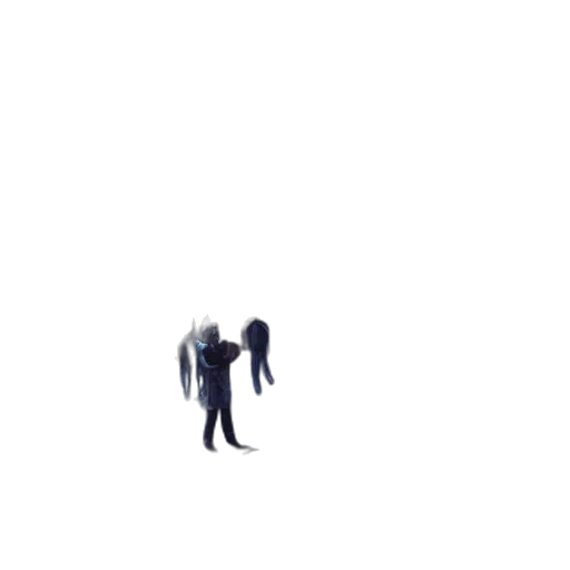 robot, creature, staff, umbrella transparent PNG cut-out