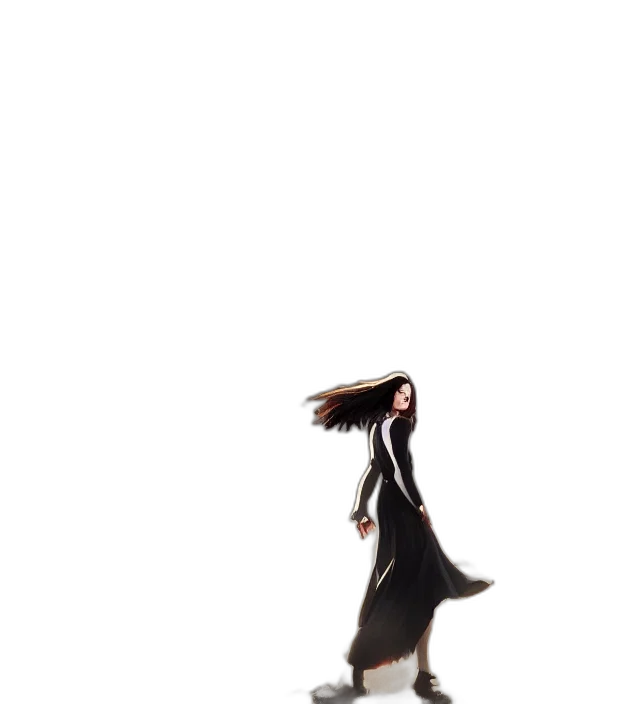 dress, hair, creature, shoes, concept art, photorealistic, 3d render, comic book art transparent PNG cut-out