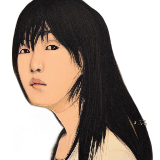 face, photorealistic, cartoon, oil painting transparent PNG cut-out