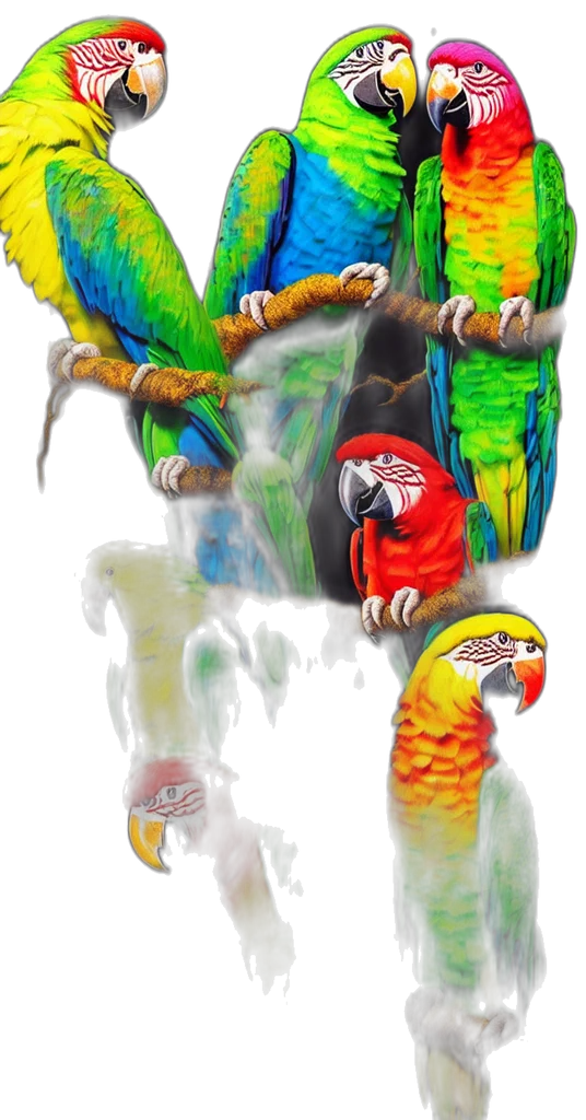 animal, creature, concept art, fantasy art, 3d render, pixel art, colorful, neon transparent PNG cut-out