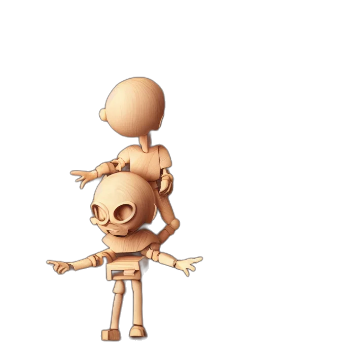 robot, staff, jacket, jewelry transparent PNG cut-out
