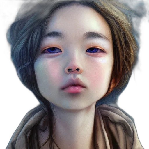 face, creature, mask, robot, photorealistic, fantasy art, concept art, oil painting transparent PNG cut-out