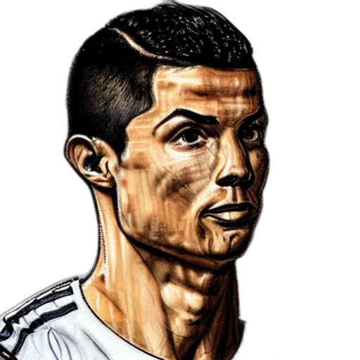 face, photorealistic, cartoon, comic book art transparent PNG cut-out
