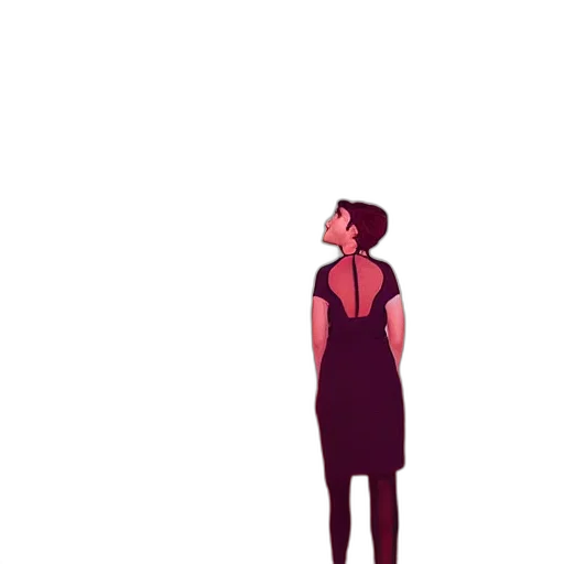 dress, face, staff, jacket, concept art, pixel art, cartoon, comic book art transparent PNG cut-out