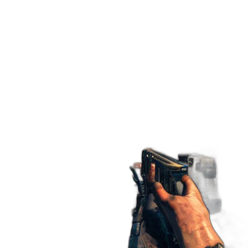 weapon, staff, jacket, mask transparent PNG cut-out