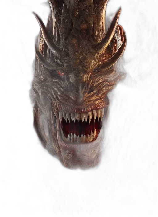 dragon, creature, mask, face transparent PNG cut-out