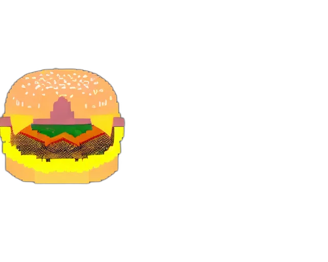 food, animal, weapon, pixel art transparent PNG cut-out