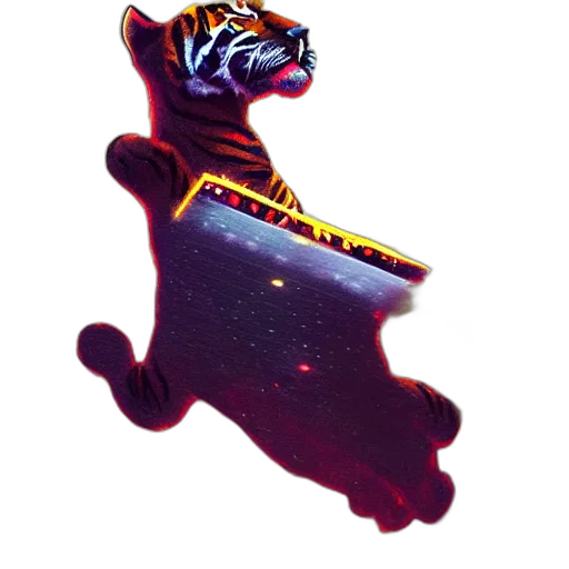 staff, crown, dragon, shoes, vaporwave, concept art, pixel art, 3d render transparent PNG cut-out