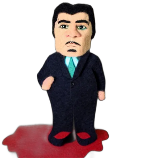 staff, cartoon, 3d render, pixel art transparent PNG cut-out