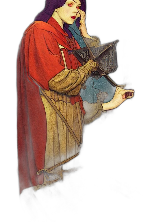 staff, sword, mask, dress transparent PNG cut-out