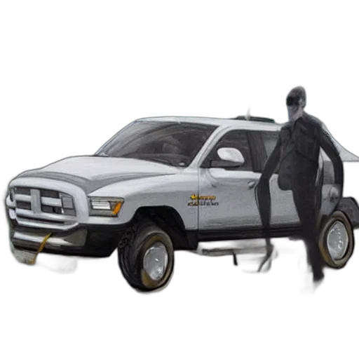 car, jacket, weapon, concept art, photorealistic, 3d render, gordon, ram transparent PNG cut-out