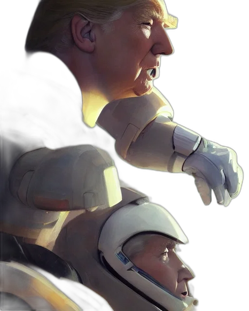robot, face, mask, weapon transparent PNG cut-out