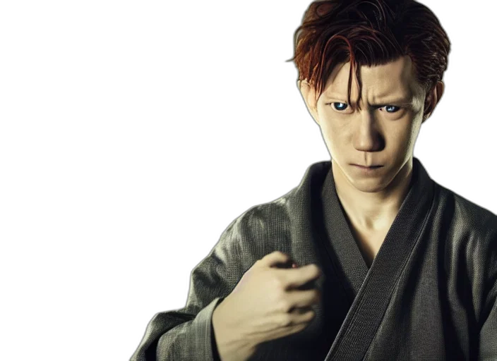 jacket, photorealistic, gojo, satoru, cosplay, tom, holland, jujutsu transparent PNG cut-out