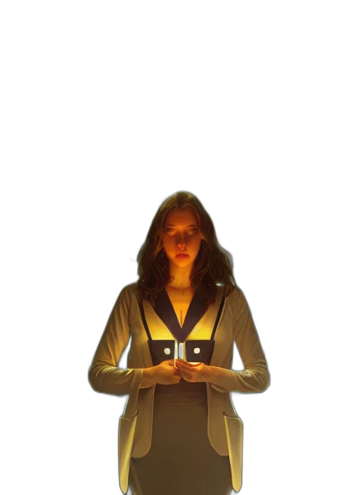jacket, staff, dress, robot transparent PNG cut-out