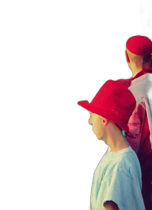 hat, jacket, concept art, 3d render, red, detailed, color, analog transparent PNG cut-out
