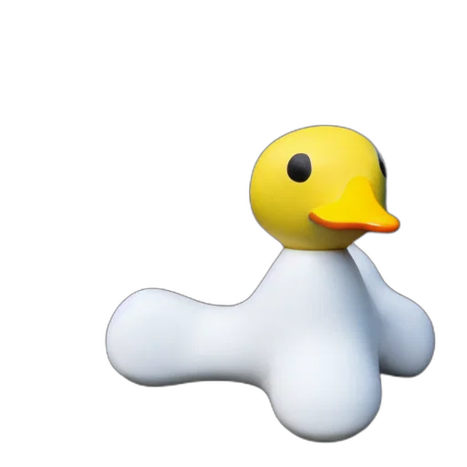 animal, hat, creature, weapon, 3d render, pixel art, duck, goose transparent PNG cut-out