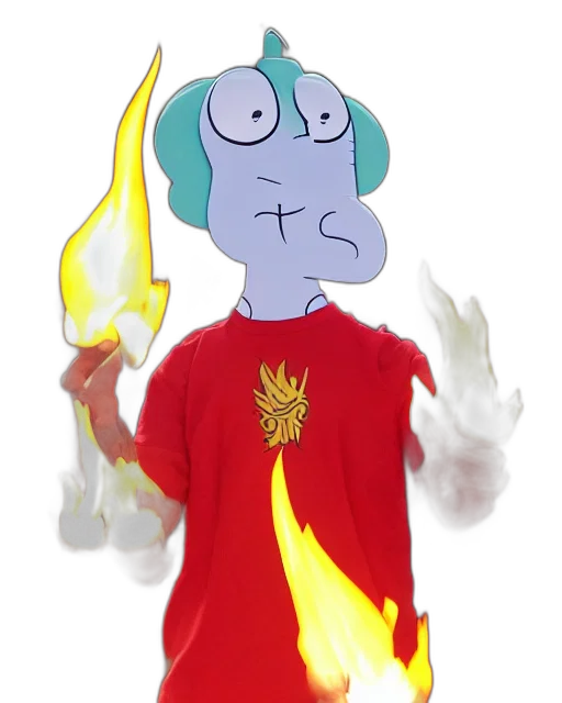 staff, crown, jacket, sword, concept art, cartoon, vaporwave, fantasy art transparent PNG cut-out