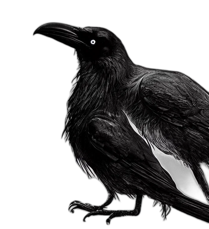 animal, creature, concept art, photorealistic, fantasy art, 3d render, dark, monochrome transparent PNG cut-out