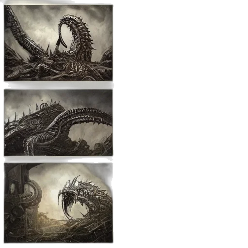dragon, creature, concept art, fantasy art transparent PNG cut-out