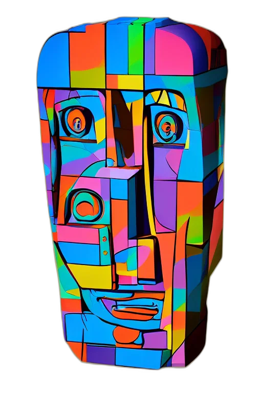 mask, face, bottle, dress, cartoon, concept art, 3d render, photorealistic transparent PNG cut-out