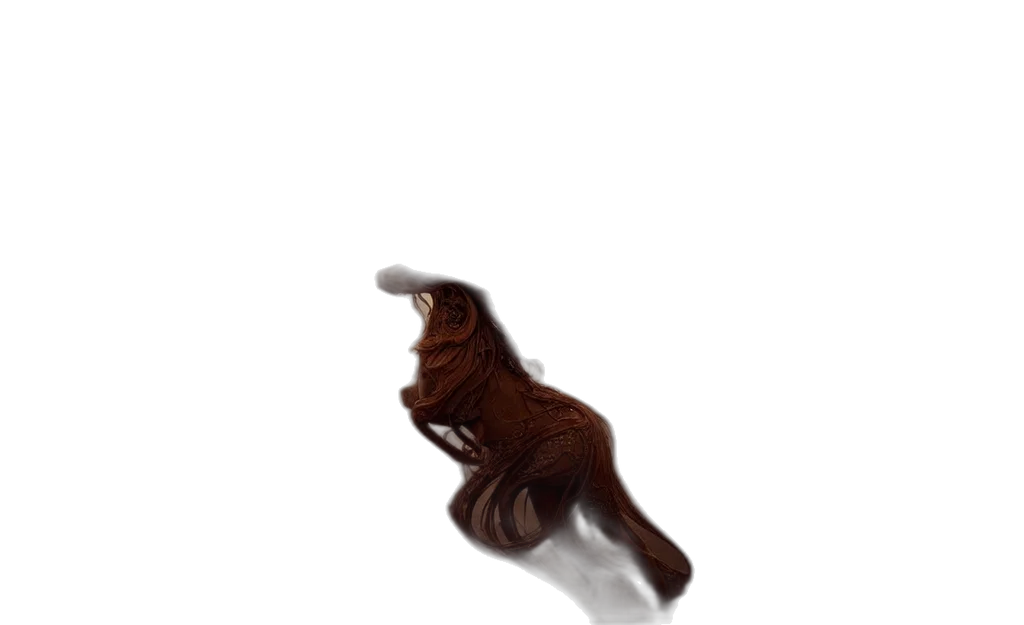 hair, creature, animal, staff, photorealistic, concept art, 3d render, watercolor transparent PNG cut-out