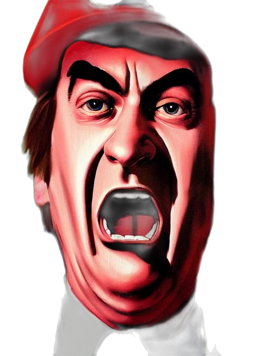 face, mask, hat, staff transparent PNG cut-out