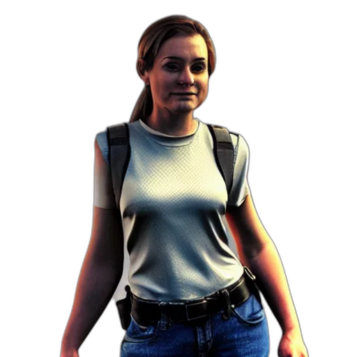 jacket, staff, concept art, 3d render, pixel art, photorealistic, girl, wearing transparent PNG cut-out