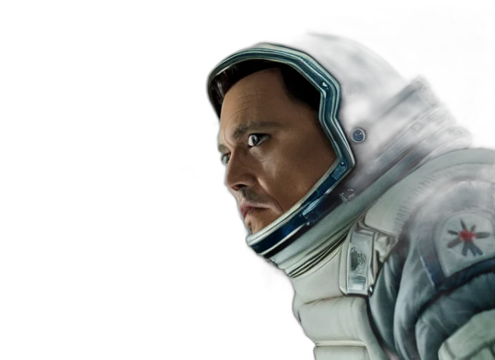 face, robot, jacket, concept art transparent PNG cut-out
