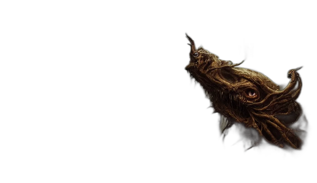 hair, dragon, creature, animal transparent PNG cut-out