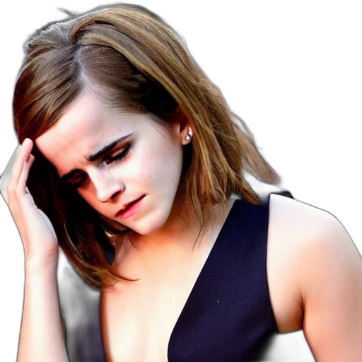 face, dress, hair, photorealistic transparent PNG cut-out