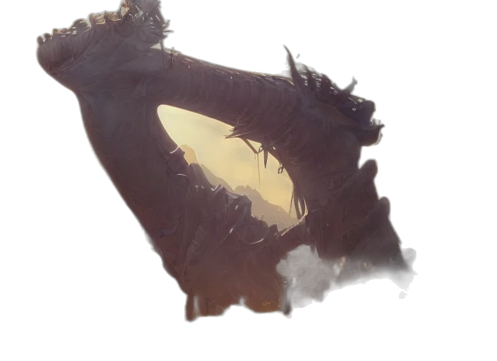 dragon, creature, mask, animal transparent PNG cut-out