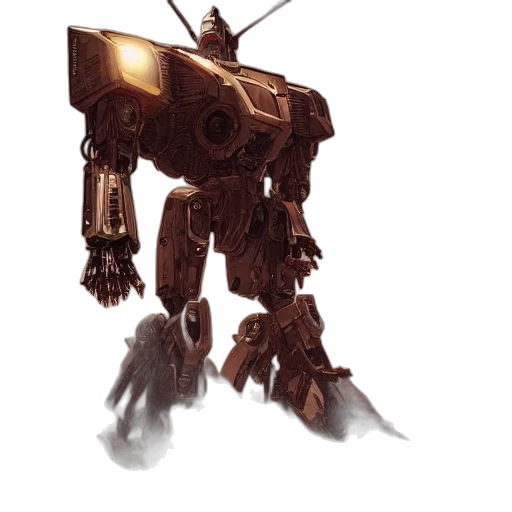 robot, weapon, staff, creature transparent PNG cut-out