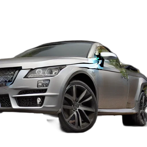 car, weapon, robot, 3d render transparent PNG cut-out