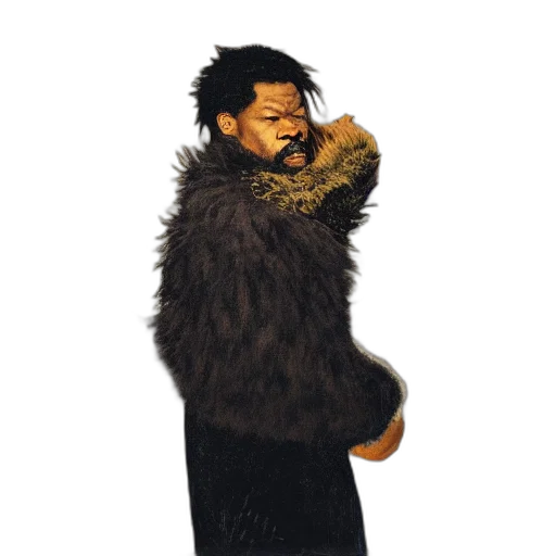 jacket, animal, staff, hair transparent PNG cut-out