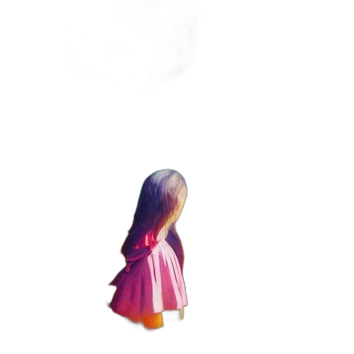 dress, hair, robot, creature transparent PNG cut-out