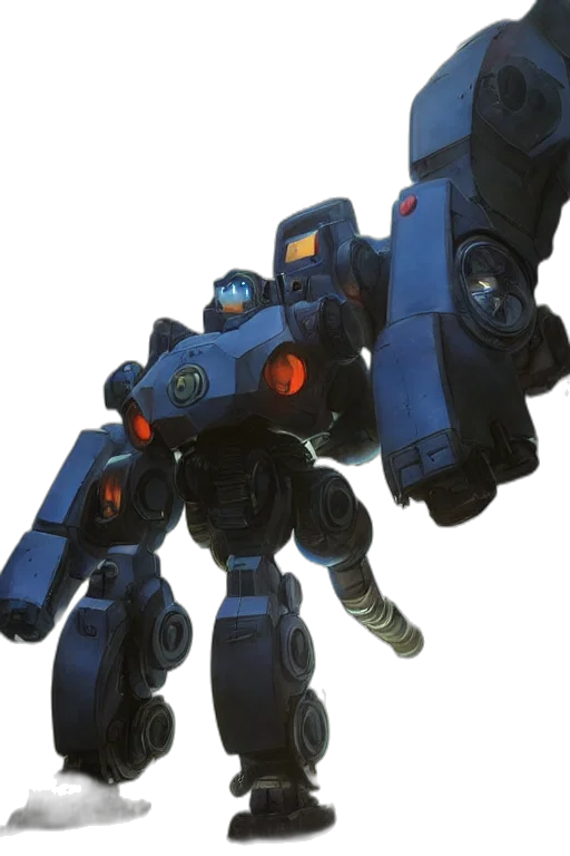 robot, weapon, staff, concept art transparent PNG cut-out