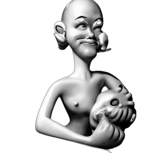 mask, face, creature, staff transparent PNG cut-out